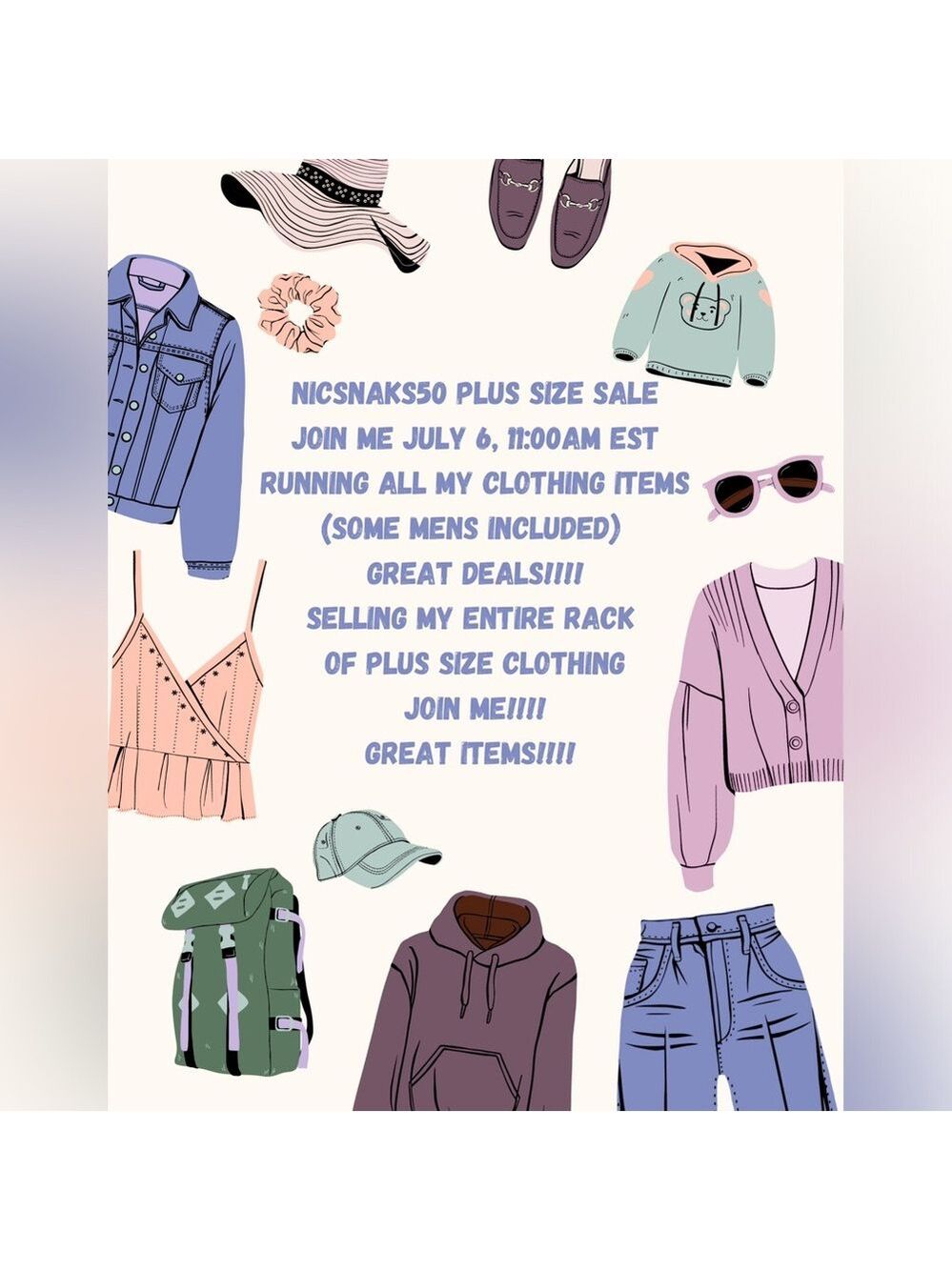 PLUS SIZE SALE TODAY 11:00AM